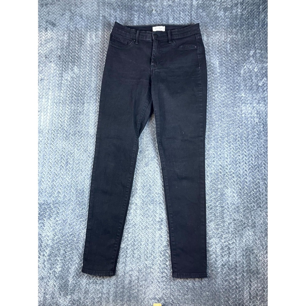 Jessica Simpson Jeans Womens 6/28 Black Denim Cotton Stretch Mid Rise 5 Pockets